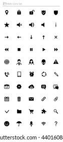 Set of 50 Quality Web Vector Icons