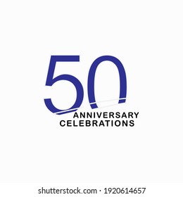  50 Jahre alte Vektorvorlage festlegen