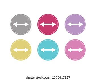 Set of 6 arrow-based signs