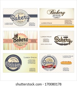 Set Of 6 Bakery Business Card Templates