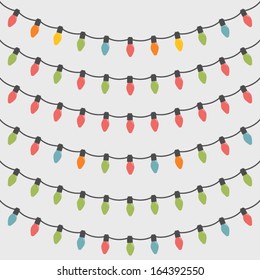 Set Of 6 Christmas String Lights