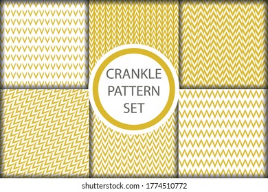 Set of 6 colorful geometric pattern background. Abstract line, dot retro style vector illustration for wallpaper, flyer, cover, banner, design template minimalistic ornament, backdrop, wrapping