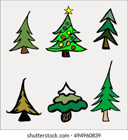 Set of 6 fun & cheery trees with a light silver background that can be used for any holiday or wintertime project. Trees can be customized any way you see fit or use as is if you wish.
