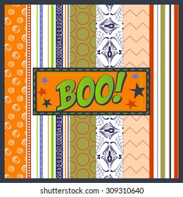 Set of 6 seamless patterns for Halloween