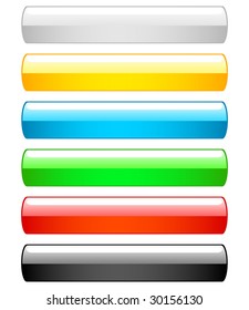 Set of 6 shiny buttons