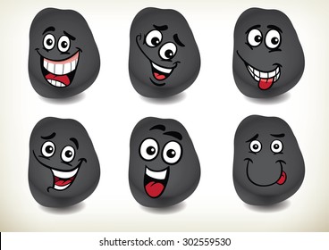 A set of 6 smilies. 