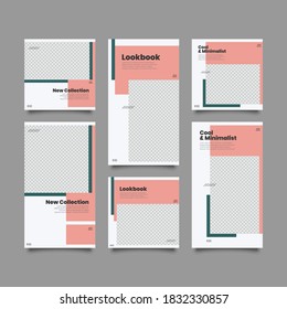 Set 6 of Social Media Network Stories and Post Sale Banner Background, Mobile App, Poster, Smartphone Template Story. editable template eps 10 vector