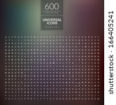 Set of 600 universal modern thin line icons for web and mobile