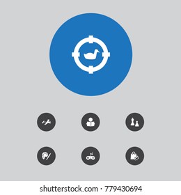 Set Of 7 Entertainment Icons Set.Collection Of Checkmate, Joystick, Payment And Other Elements.