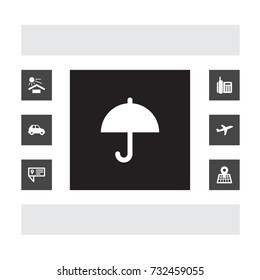 Set Of 7 Logistic Icons Set.Collection Of Automobile, Pointer, Tracking And Other Elements.