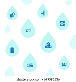 Set Of 8 Architecture Icons Set.Collection Of Way, Mosque, Modern And Other Elements.