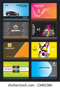 Set of 8 business card