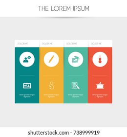Set Of 8 Editable Education Icons. Includes Symbols Such As Distance Learning, Thinking Man, Skipping Rope And More. Can Be Used For Web, Mobile, UI And Infographic Design.
