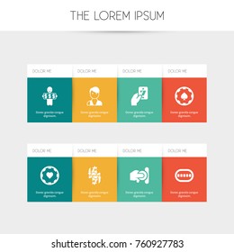 Set Of 8 Editable Game Icons. Includes Symbols Such As Poker Deck, Throwing Coin, Royal And More. Can Be Used For Web, Mobile, UI And Infographic Design.