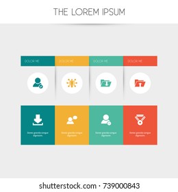 Set Of 8 Editable Internet Icons. Includes Symbols Such As Dossier, Log In, Delete Member And More. Can Be Used For Web, Mobile, UI And Infographic Design.