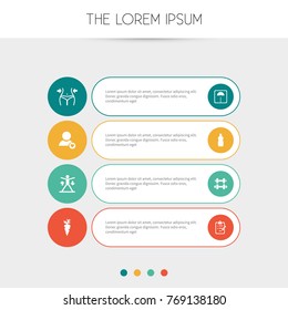 Set Of 8 Editable Lifestyle Icons. Includes Symbols Such As Training, Root Vegetable, Slimming And More. Can Be Used For Web, Mobile, UI And Infographic Design.