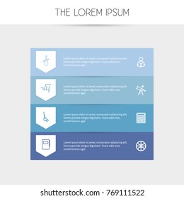 Set Of 8 Editable Teach Outline Icons. Includes Symbols Such As Sport, Calculate, Dictionary And More. Can Be Used For Web, Mobile, UI And Infographic Design.