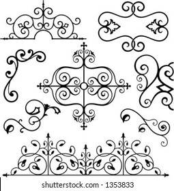 A set of 8 exquisitive and very clean ornamental designs.