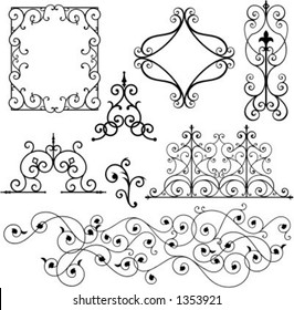 A set of 8 exquisitive and very clean ornamental designs.