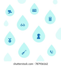 Set Of 8 Lifestyle Icons Set.Collection Of Figure, Celebration, Medallion And Other Elements.