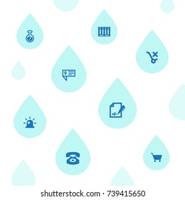 Set Of 8 Logistic Icons Set.Collection Of Pointer, No Stroller, Siren And Other Elements.