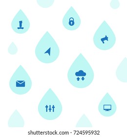Set Of 8 Multimedia Icons Set.Collection Of Navigation, Service, Screen And Other Elements.