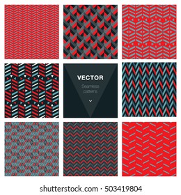 Set of 8 popular masculine patterns.