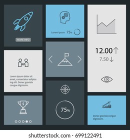 Set Of 8 Startup Outline Icons Set.Collection Of Solution, Partnership, Profit And Other Elements.