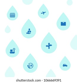 Set of 8 systematization icons set. Collection of car, cargo, customer and other elements.