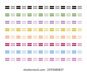 Set of 8 Types of Rectangle-Based Lines