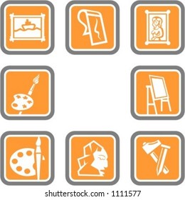 A set of 8 various icons.