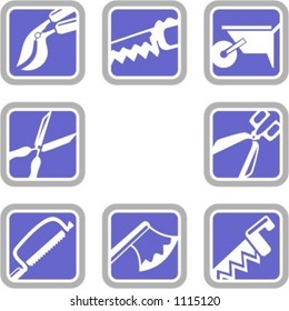 A set of 8 vector icons of gardening tools. Check my portfolio for many more images of this series.
