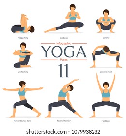 Infographic 6 Yoga Poses Office Syndrome Stock Vector (Royalty Free ...