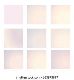 Set of 9 abstract vintage gradient overlays. Retro colors included