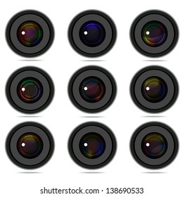 Set of 9 camera photo lens