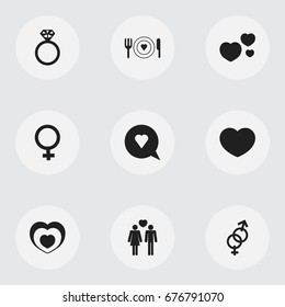 Set Of 9 Editable Amour Icons. Includes Symbols Such As Dear, Soul, Plate And More. Can Be Used For Web, Mobile, UI And Infographic Design.