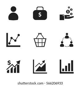 Set Of 9 Editable Analytics Icons. Includes Symbols Such As Transmission, Statistic, Profit And More. Can Be Used For Web, Mobile, UI And Infographic Design.