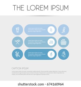 Set Of 9 Editable Hygiene Icons. Includes Symbols Such As Metal Board, Cleanser, Window Cleaner And More. Can Be Used For Web, Mobile, UI And Infographic Design.