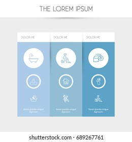 Set Of 9 Editable Hygiene Outline Icons. Includes Symbols Such As Paper, Cleaning Day, Worker And More. Can Be Used For Web, Mobile, UI And Infographic Design.