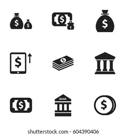 Set Of 9 Editable Investment Icons. Includes Symbols Such As Holdall, Treasure, Salary And More. Can Be Used For Web, Mobile, UI And Infographic Design.