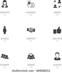Set Of 9 Editable Trade Icons. Includes Symbols Such As Publish, Idea, Like And More. Can Be Used For Web, Mobile, UI And Infographic Design.