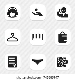 Set Of 9 Editable Trade Icons. Includes Symbols Such As Trunks, Investment, Reminder And More. Can Be Used For Web, Mobile, UI And Infographic Design.
