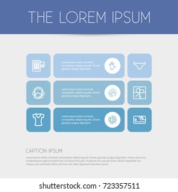 Set Of 9 Editable Trade Outline Icons. Includes Symbols Such As Mitten, Giftbox, Pay And More. Can Be Used For Web, Mobile, UI And Infographic Design.