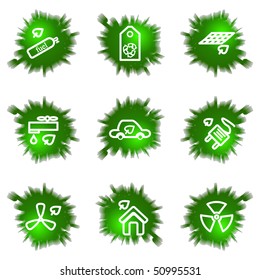 Set of 9 glossy green web icons (see other in my portfolio).