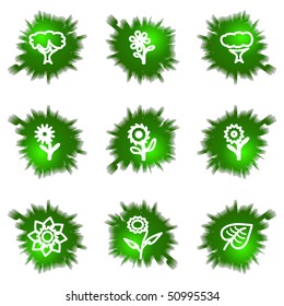 Set of 9 glossy green web icons (see other in my portfolio).