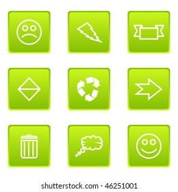 Set of 9 glossy web icons (set 12)