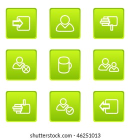 Set of 9 glossy web icons (set 15)