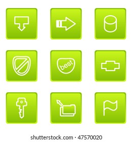 Set of 9 glossy web icons (set 20).