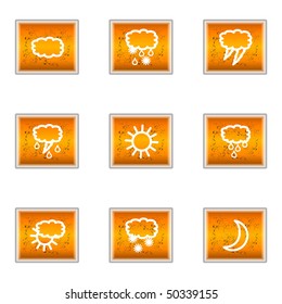 Set of 9 glossy web icons (set 4).
