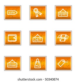 Set of 9 glossy web icons (set 9).